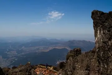 Climbing Mount Yufu, Kyushu