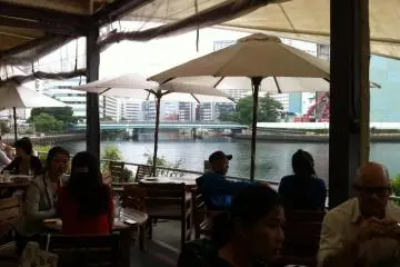 Cooling off at T.Y. Harbor Brewery