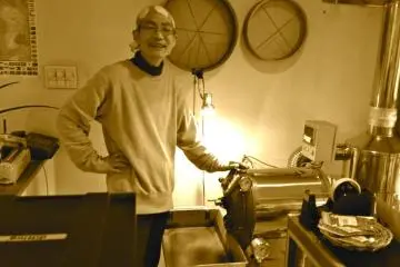 Master roaster and Coffee Note owner - Hiroshi-san (Photo: Jason Kuttner  / JT)