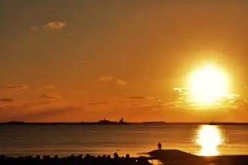 Oga Peninsula at Sunset