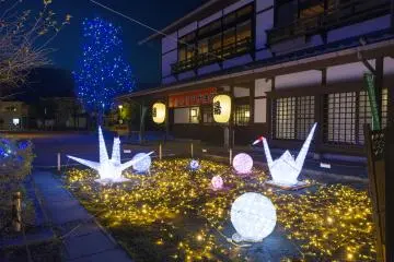 Illumination at Onsen in Matsumoto