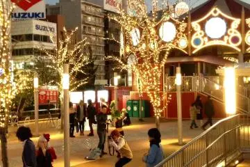 Tokyo Dome Illumination and Cosplay