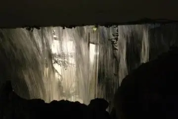 Venture behind the waterfall for a unique perspective. (Photo: Scott LaMont)
