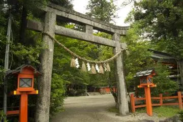 The stone Torii to Kitabatake Shrine (Photo: John Fowler)