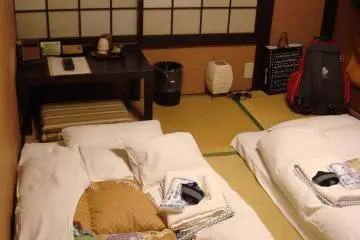 Budget room; tatami with shared toilet. (Photo: <a href="http://www.tadaimatte.com" target="_blank" rel="noreferrer noopener nofollow">Tadaimatte</a>)