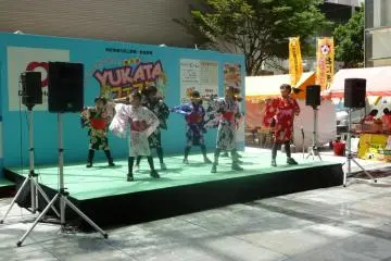 Cute kids dancing in their yukata (Photo: N.Skoulding)