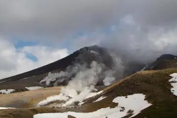 Mount Asahi's Stunning Contrasts