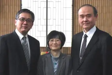 Rev. Akira Kawaharazaki and the team at Kobe Central Church (Photo: Kobe Central Church / JT)