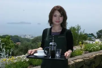 Coffee anyone, the cafe at the Olive garden (Photo: Judith Mikami)