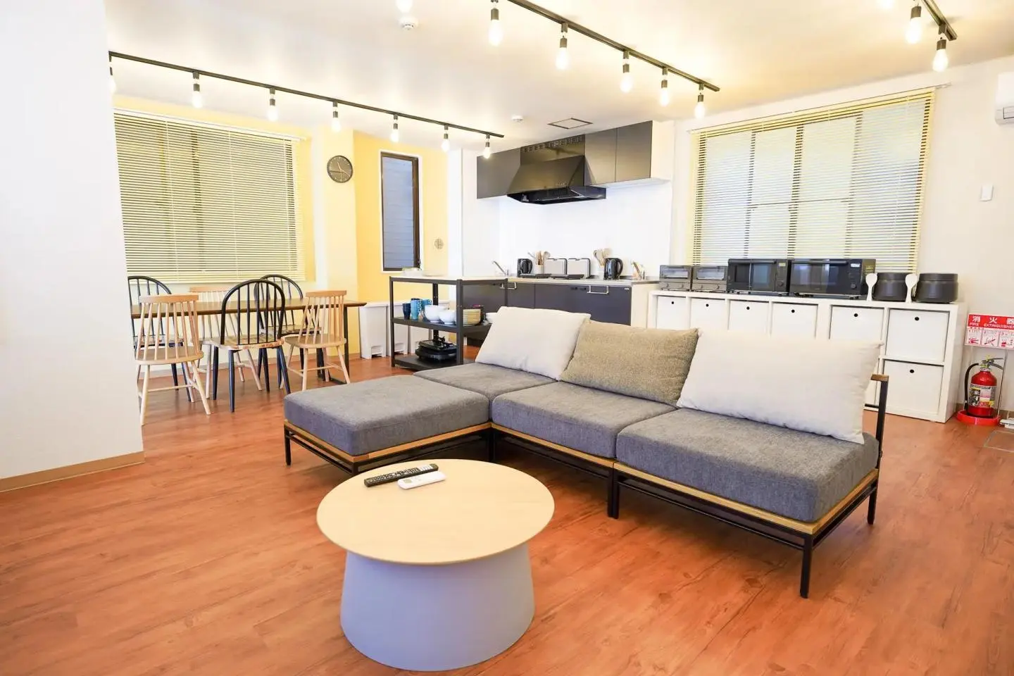 A shared living room and kitchen in a Borderless House (Photo: Borderless House Co., Ltd. / PR Times)