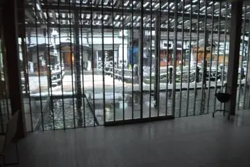 The front entrance from the inside (Photo: Cliff Bernstein)
