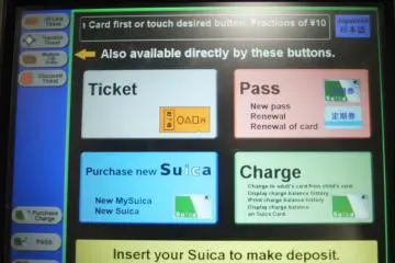 Select 'Purchase New Suica' on the lower left panel. (Photo: Endarastya Sarah)