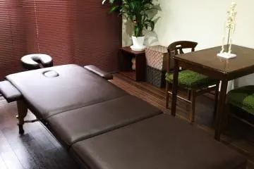 The session room and healing bed (Photo: Bret de Colebi)