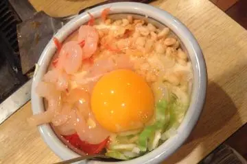 A bowl of shrimp okonomiyaki batter. (Photo: Ayn Gonzales)