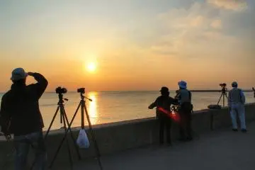 Sunset at Inage Seaside Park