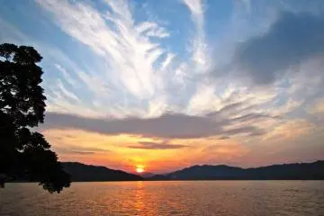 Sunset at Amanohashidate
 (Photo: Bryan Baier / JT)