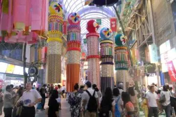 Traditional Kushidama at Sendai Tanabata (Photo: Chad Sealey)