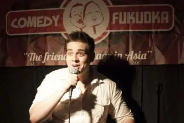 On Fukuoka's friendly stage
 (Photo: Comedy Fukuoka)