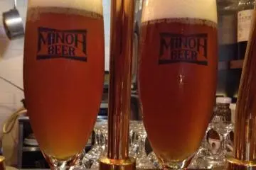Shiga kogen House IPA and Sansho Pale Ale (Photo: Carrie Jacobs)