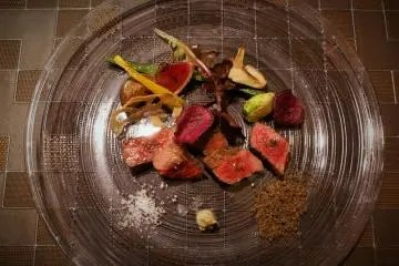 Dining at Naqua's Epinard Nasu