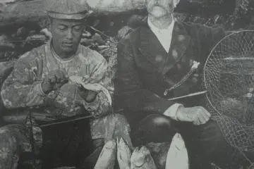 T. B. Glover and the son of talented fisherman-friend Ohshima