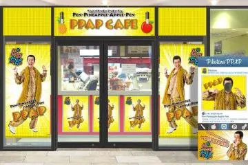 Shopfront in garish Pico Taro colours (Photo: © AMG)