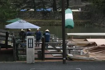 Boat docks for taking the slow view of the castle and surrounding grounds (Photo: Judith Mikami)