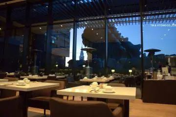Breakfast with a view—Godzilla will keep you company (Photo: TM & ©TOHO CO.,LTD)