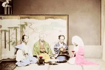 Yamamoto, Wedding ceremony, 1870 (Photo: <a href="http://www.kyotographie.jp" target="_blank" rel="noreferrer noopener nofollow">MNAAG</a>)