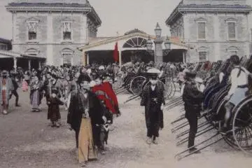 Shimbashi Station in around 1872