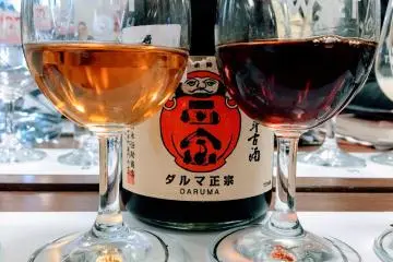 Two types of koshu aged for different lengths of time (Photo: Ophelia Cai)