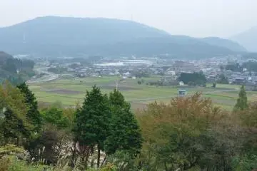Sekigahara Battlefieild from Ishida's war camp on Mt. Sasao (Photo: PPF)
