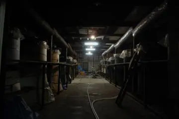 Inside the Edo Period brewery at Baba Honten (Photo: Yu Ito)
