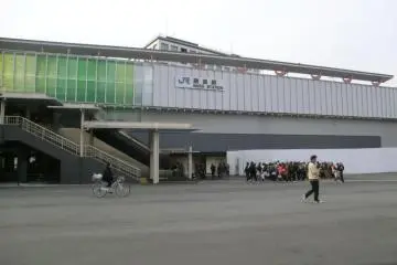 JR Nara station entrance, taxi rank