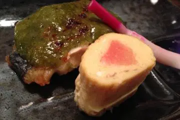 yomogi vegetable seasoned fish (starter) (Photo: <a href="http://www.gethiroshima.com" target="_blank" rel="noreferrer noopener nofollow">gethiroshima</a>)