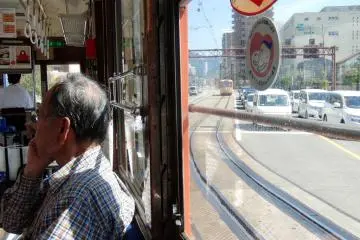 Riding a 1950s tram