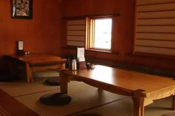 Traditional "soba seating"