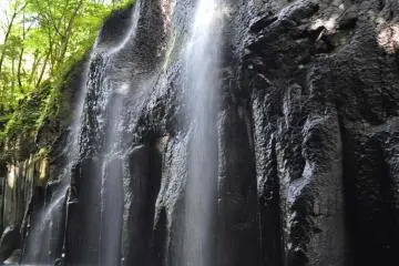 Water spraying off the rocks