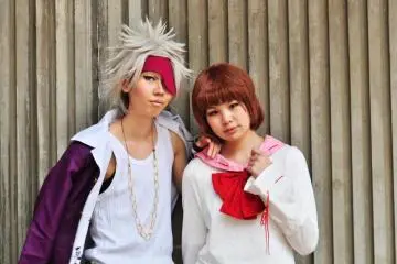 Fantastic hair style and clothing