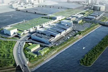 Toyosu Fish Market - Aerial  (Photo: Tokyo Metropolitan Central Wholesale Market)