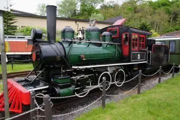Ride the steam train around the park