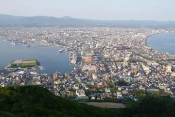The view from atop Mt.Hakodate