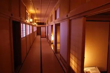 Hallways lead you along the visitor's route