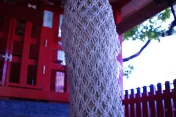 Enjoying another break and some shade at Yukura Shrine
