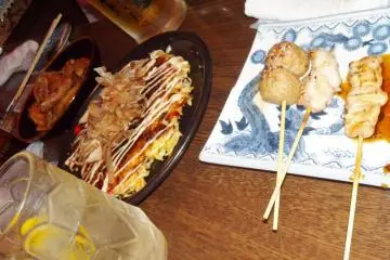 Okonomiyaki & Yakitori (Photo: Erika Clark )
