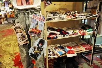 This shop had a great selection of t-shirts including a Muhammad Ali t-shirt and an Andy Warhol one too. The prices were also quite reasonable. I found this shop on the top floor of the building. (Photo: Michelle Madden)