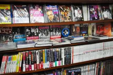 The book selection was mostly in Japanese. (Photo: Michelle Madden)