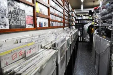 The vinyls were impeccably organised. (Photo: Michelle Madden)