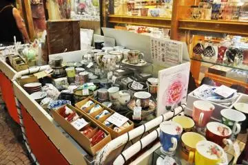 Some nice crockery for sale outside one of the shops. (Photo: Michelle Madden)