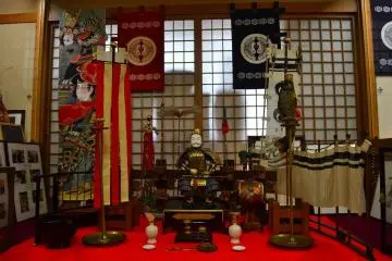 Porcelain doll from the mid-Edo period on display for several weeks on the second floor in order to celebrate boy’s day or tango.